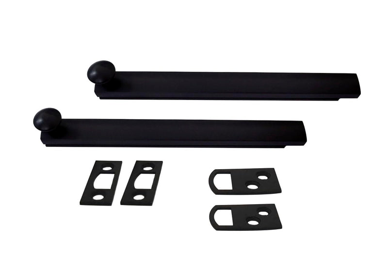 QCAA Heavy Duty Solid Brass Concealed Surface Bolt, 6", US10B ORB (Oil-Rubbed Bronze), 2 Pack, Made in Taiwan ORB(6")