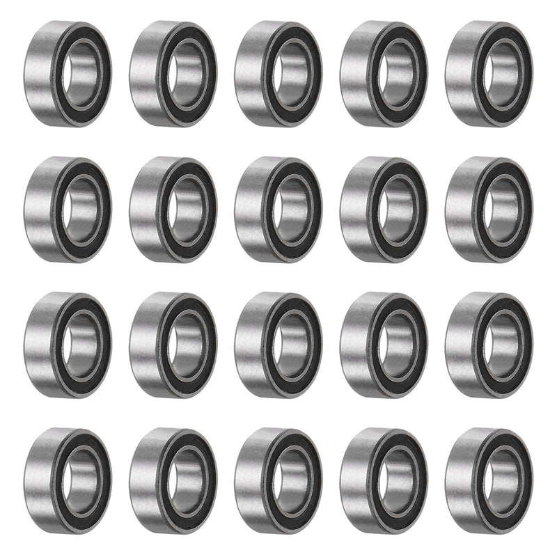 uxcell 20pcs MR74-2RS Deep Groove Ball Bearings 4x7x2.5mm Chrome Steel Miniature Bearing Double Sealed Precision Bearings, P6 (ABEC 3) 20 - NewNest Australia