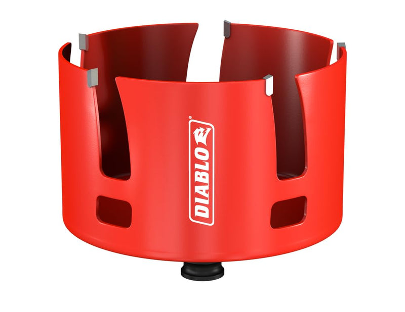 Diablo Demo Demon Carbide Teeth Rough-in Hole Saw - Compatible with SnapLock Plus Mandrel System - 4-1/4" Diameter, 2-3/8" Length - DHS4250CTR 4-1/4" Dia x 2-3/8" Length