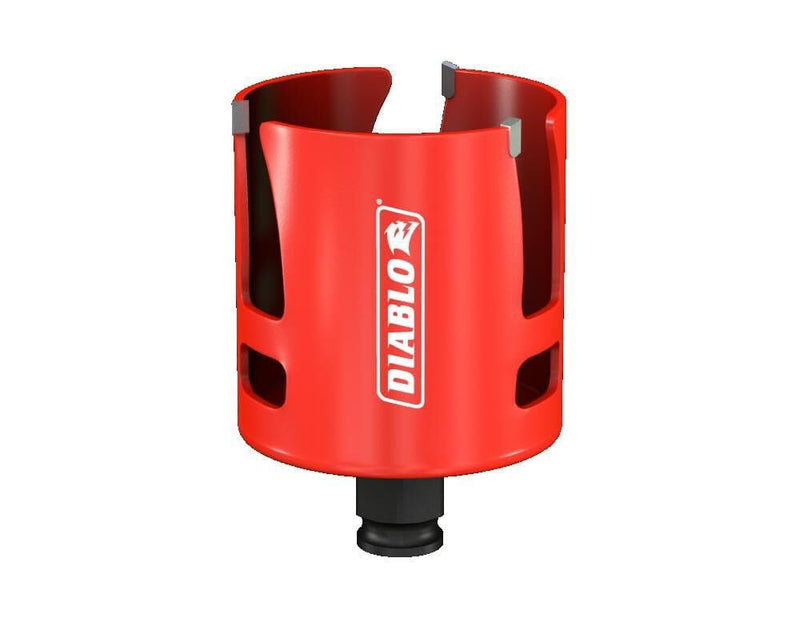 Diablo Demo Demon Carbide Teeth Rough-in Hole Saw - Compatible with SnapLock Plus Mandrel System - 2-9/16" Diameter, 2-3/8" Length - DHS2563CTR One Size