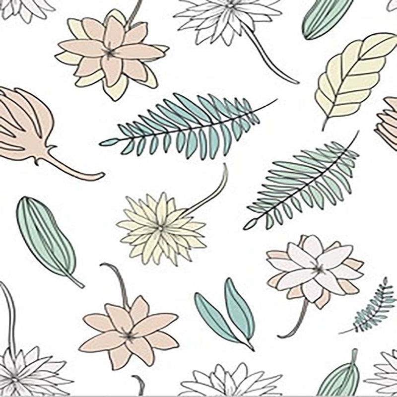 TAOGIFT Peel and Stick Floral Leaf Wallpaper Thick Colorful Floral Contact Paper for Shelf Liner Drawer Liner Cabinets Furniture Decal Window Wall Paper Sticker
