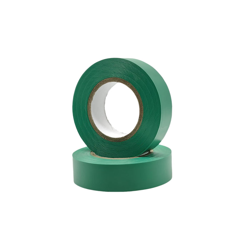 2 Rolls Green Electrical Tape Vinyl - 3/4 Inch 66 Feet Professional Insulating PVC Electric Tape Flame Retardant Waterproof for All Weather Under 600V Home Outdoor Indoor Wire Insulation Use 3/4in * 66ft 2Pack 2