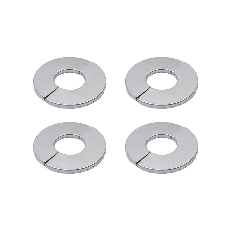 4Pcs Split Flange Plate Cover Floor & Ceiling Plate Cover Split Flange Replacement Hinged Pipe Cover Plates 27mm/1"