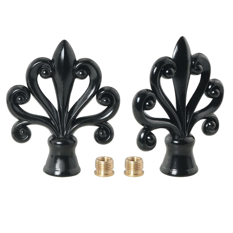 2PCS Solid Lamp Finials Caps Tapped of Tops for Lamp Shade Holder Harp Lamp Finial Knob Lamp Accessories