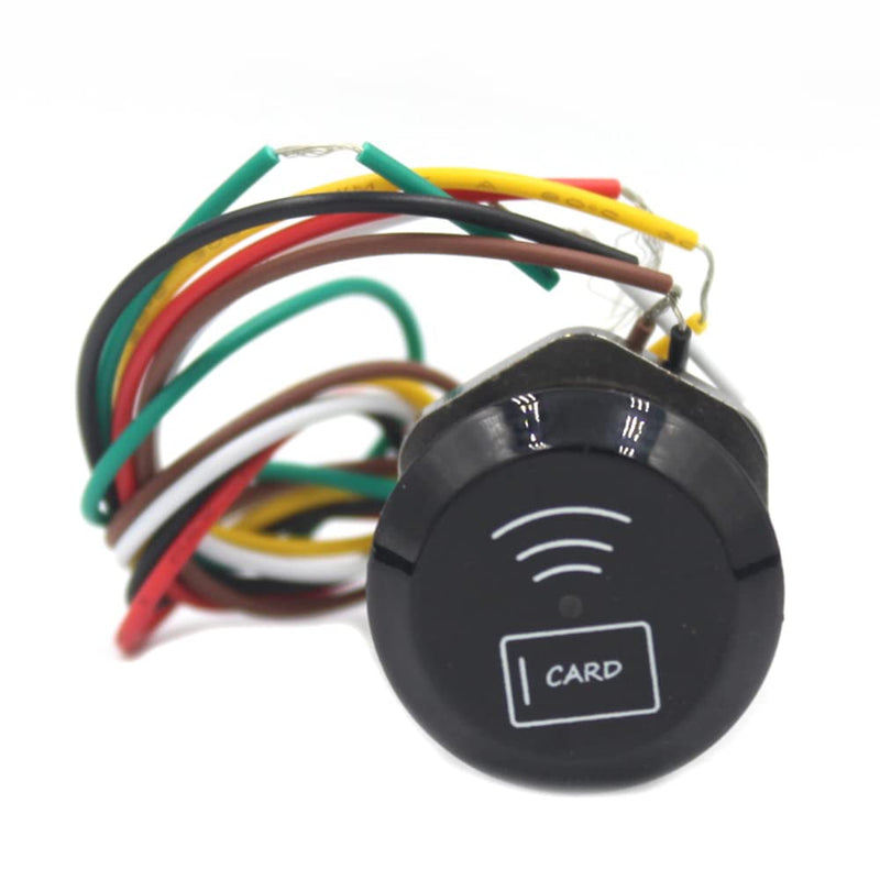 Mini RFID Proximity Card Reader IP68 Waterproof 125Khz EM Card Reader for Access Control System wiegand26/34 Output,No Relay/No User Capacity