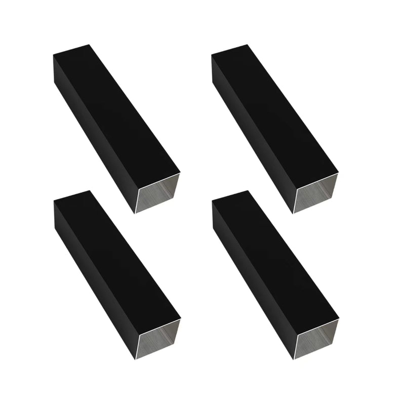 Black Aluminum Square Tubing 4Pcs 20mm x 20mm x 1000mm Long Wall Thickness 1mm, 4 Pack 0.8 inch 0.8" Aluminum Square Tube Black Color 0.8 x 0.8 x 0.04 x 39.37" inch (Appr) 39.37" / 1000mm
