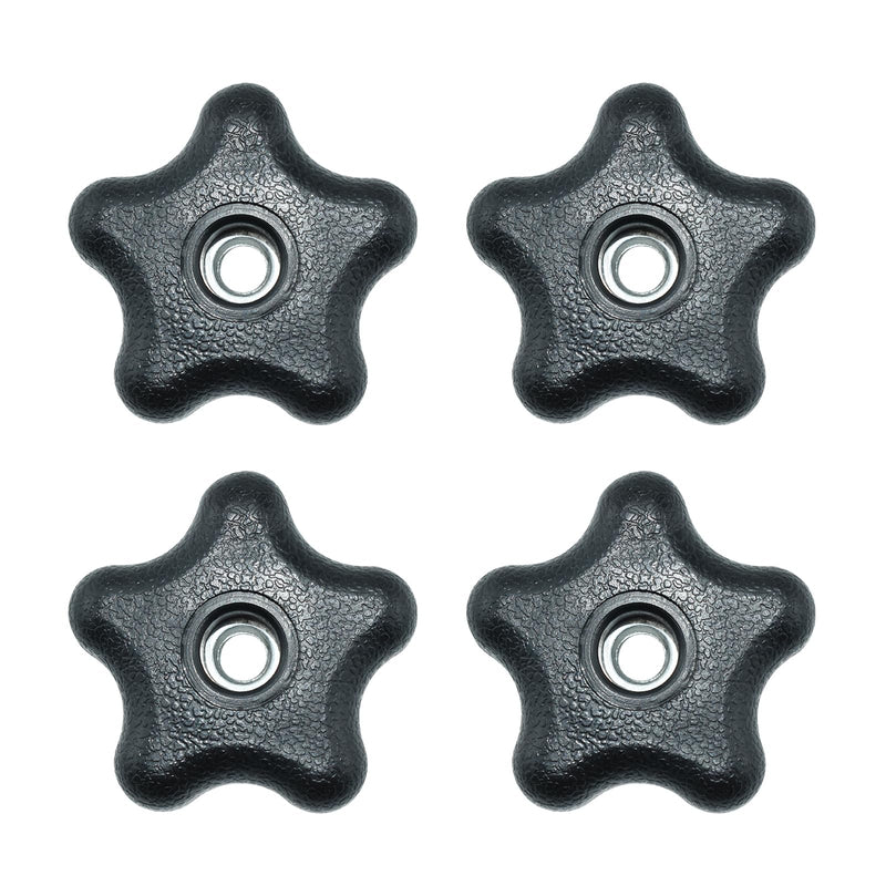 Aifeier ET 4 Pieces 5/16"-18 Female Thread 5 Star Knobs Nylon Clamping Knob Jig Knobs 5/16"