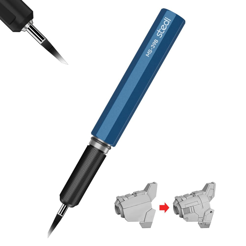 stedi Model Scriber Chisel,Tungsten steel Blades 0.15mm,for Modeling Hobby,RG Scale Model,Gundam Model Kit,for Scribing line, Engraved,Panel line,Resin,Blue Blue+0.15mm