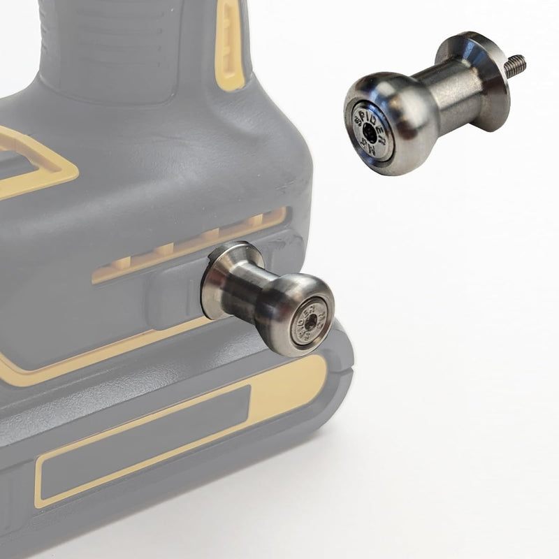 Spider Tool Holster - Drill Pins - Pack of One - Premium CNC Stainless Steel - Attaches to The Side of Any Brand Power Drill and Driver - Pairs with Spider Tool Holster and Tool Docks