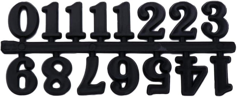 1 Set Black Clock Numerals Kit Clock Parts Digital Clock Numbers Roman Numerals Arabic Number for Replacement Repairing Clock Arabic Numerals Tools Home Improvement - NewNest Australia