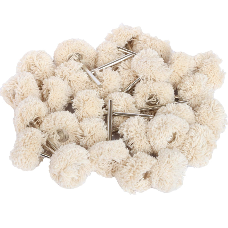 30pcs Cotton Polishing Buffing Wheel for Rotary Tool Polising Kit - Polishing Wheel or Silver Polish Wheel - Watch Polishing Kit - Jewelry Polishing Kit (Thread) Thread
