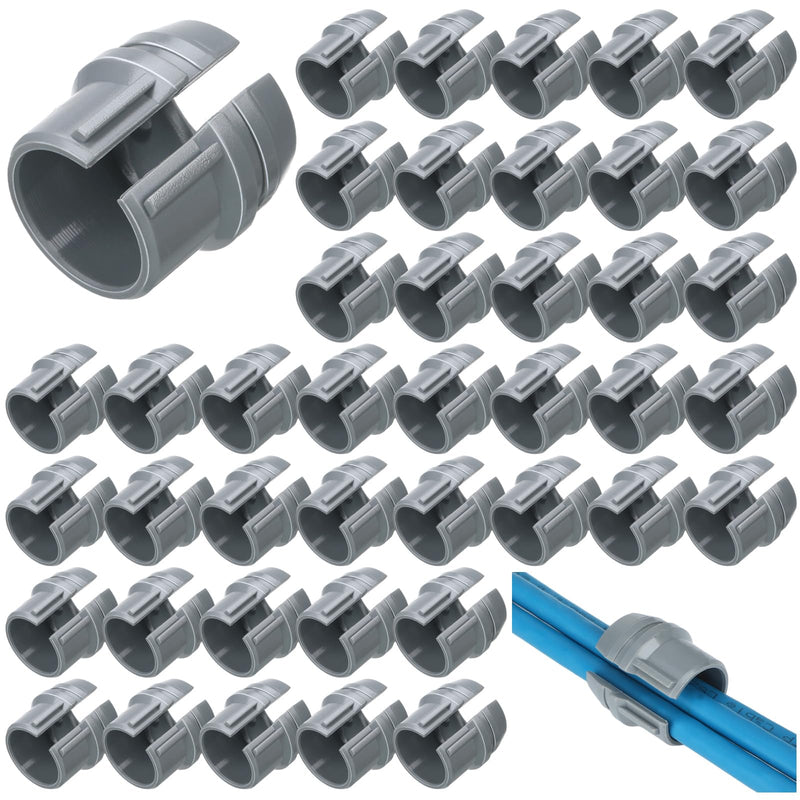 100 Pcs Non Metallic Cable Connectors NM Wire Fixing Buckle, Labor Saving Snap Style Installation for Wiring, Single 14/2-10/3 Awg, Two 14/2-12/2-14/3 Awg, Etl Certified (1/2 Inch) 100 1/2 Inch