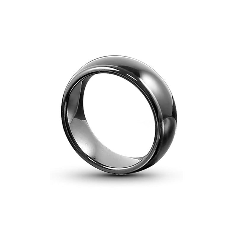 T5577 chip RFID Black Ceramics Smart Finger rewrite Ring ID Wear for Men or Women (Programmed 125khz-12#) Programmed 125khz-12#