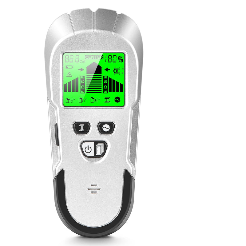 Stud Finder - 6 in 1 Electronic Wood Detector with Upgraded HD LCD Display for Detecting Edges and Centers of Metal, AC Wire, Wood, and Studs