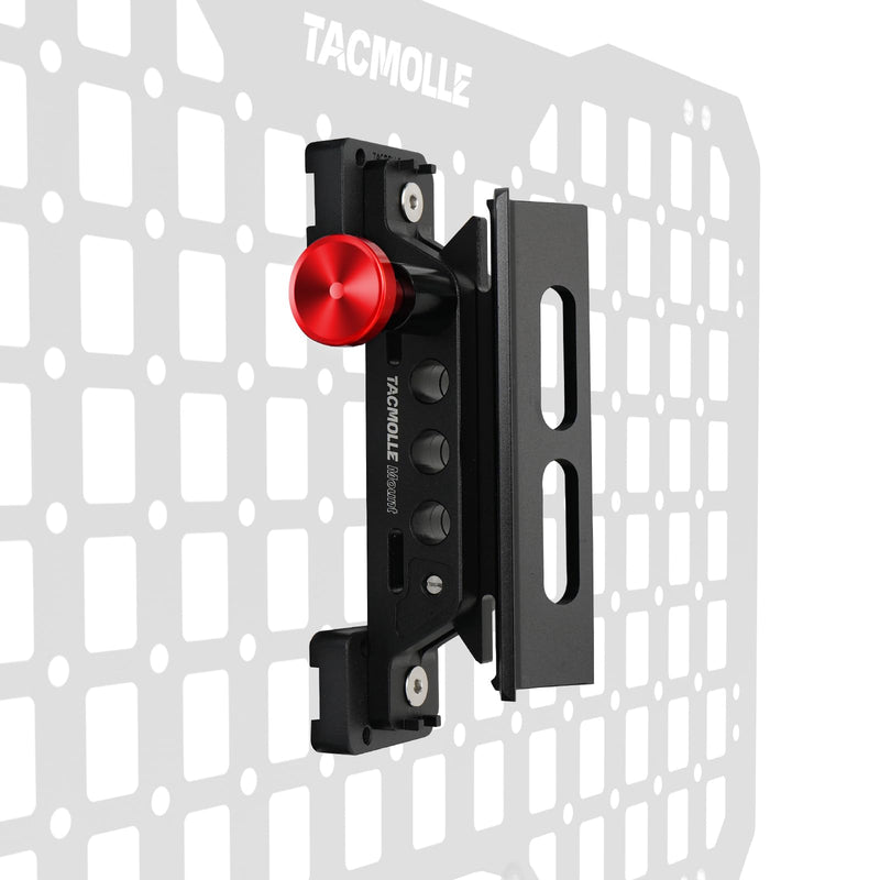Rigid MOLLE Panel Fire Extinguisher Mount - Quick Release Fire Extinguisher Bracket with 2 Adjustable Clamps, Fits MOLLE Panels for Vehicles