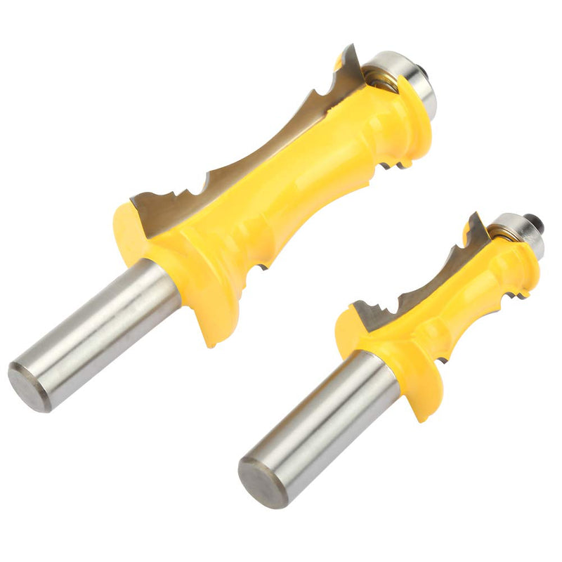 1/2 Inch Crown Molding Router Bits, Set of 2 Shank Woodworking Milling Carbide Cutter, Precise Crown Molding Tool