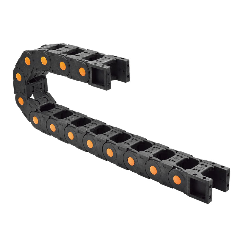 39.3 inch Plastic Drag Chain Cable Carrier, 1m Open Type Wire Drag Chain Cable Carrier R75 35 * 50mm Cable Drag Chain for CNC Router Electronic Industrial Machine 35×50×1000mm Opened