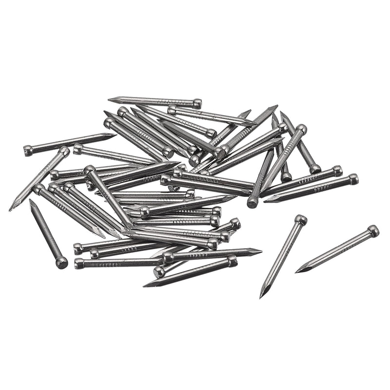 uxcell Finishing Nails 120pcs 25mm 1 Inch Hand-Drive Hardware Carbon Steel Nail Lost Head Nails