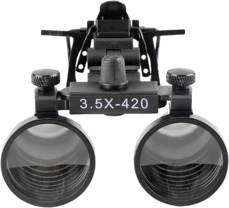 US Black 2.5X/3.5X Binocular Loupes Glasses Magnifier Optical Glass Clip on Style (DY-102 3.5X) DY-102 3.5X