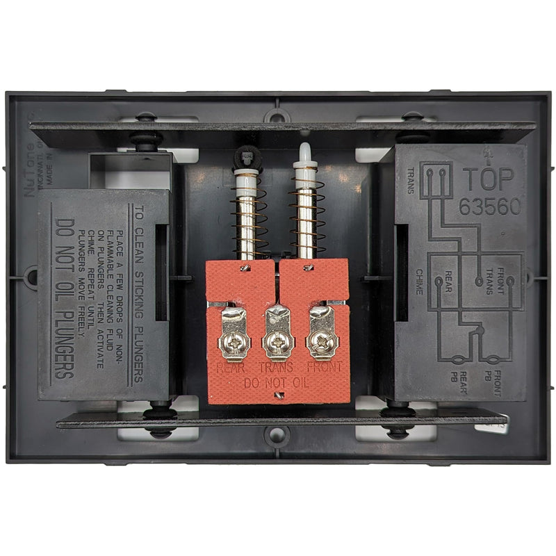 Broan-NuTone Doorbell Chime Mechanism Assembly, Fits Most Nutone Models, 6.75” L x 4.75” W x 1.75” H, Black