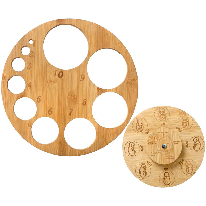 Cervical Dilation Board for Midwife Doula Birth and Midwife Fetal Position Tool Cervical Dilation Chart and Carved Wooden Fetal Position Wheel for Student Midwife Doctor Gift