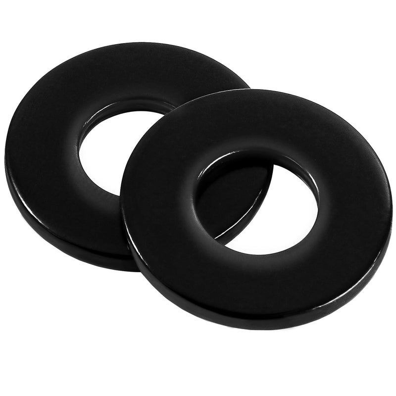 1/4" ID x 3/4" OD Stainless Flat Washers, 0.327" ID x 0.75" OD x 0.06" Thick, Stainless Steel 18-8 (304), Black Finish Metal Washer, 100 PCS 1/4" ID x 3/4" OD