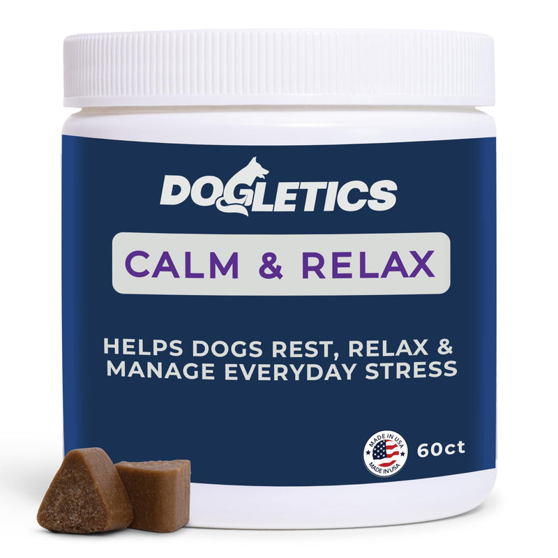 Calm & Relax Soft Chew Supplements for Dogs - Reduce Stress & Anxiety, Behavioral Support, Promote Rest & Relaxation for Active Dogs Calm & Relax - PawsPlanet Australia
