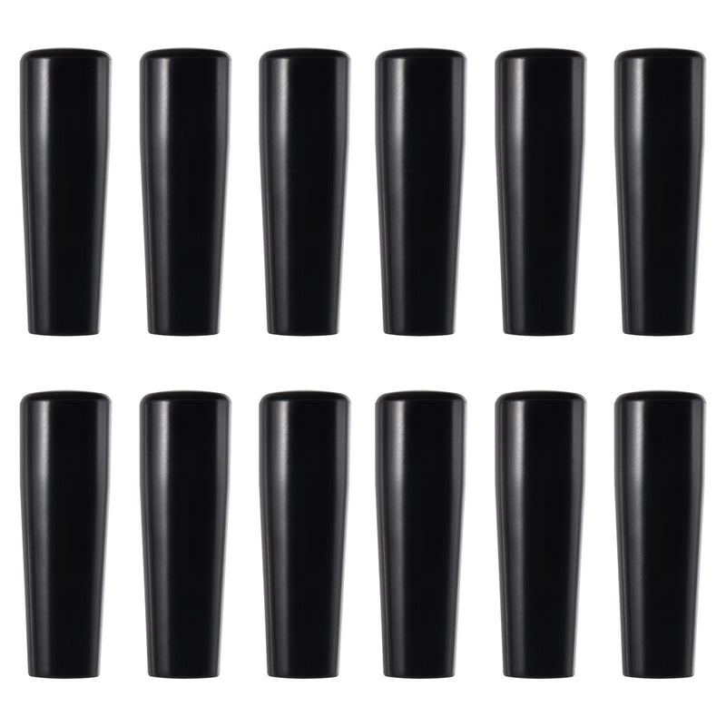 12 PCS Beer Tap Handle - Black Plastic Keg Tap Handle Short, Bar Draft Beer Kegerator Tap Faucet Handles Fit for Standard American Thread Beer Faucet 12pcs