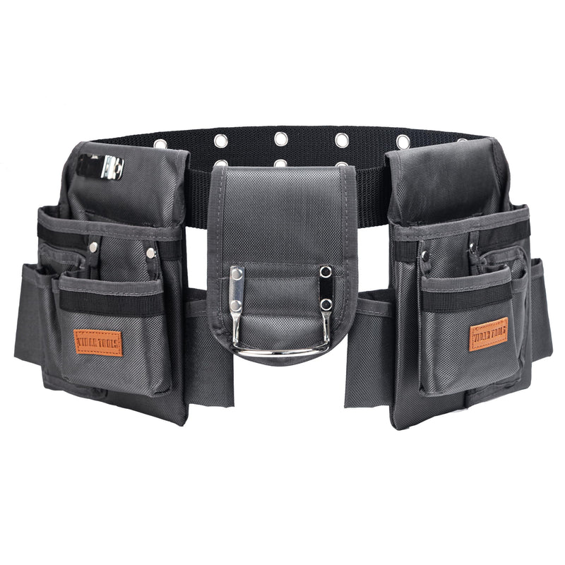 Tool Belt,12 Pockets Tool Belts for Men, Heavy Duty Carpenter/Construction/DIY'er/Electrician .Double layer thickened polyester fiber with waterproof coating. ‎SX-001