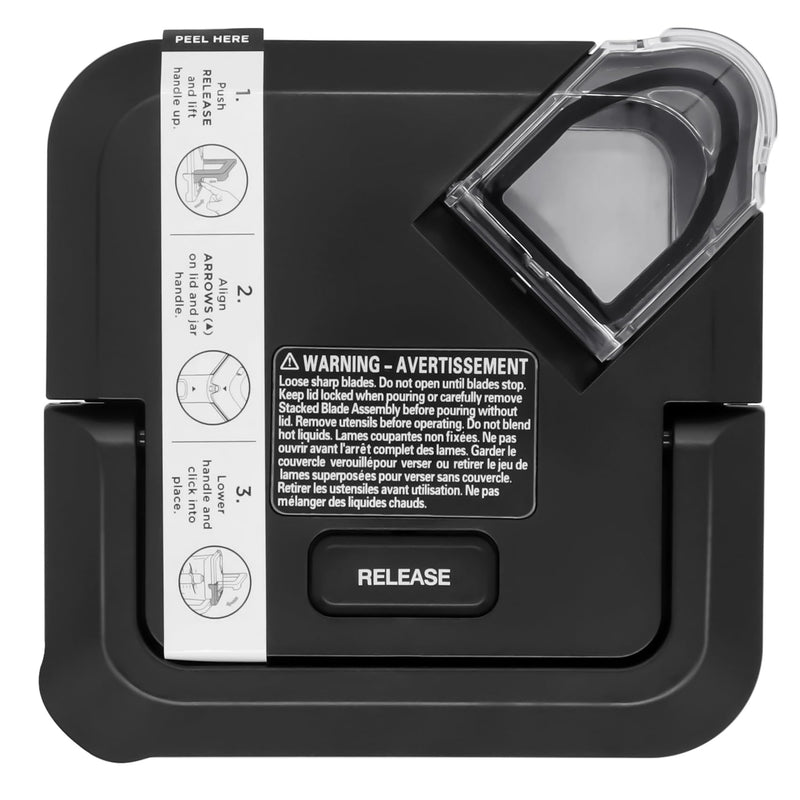 Locking Lid Replacement Compatible with Ninja BL610 BN751 Blender 72oz XL Pitchers New Model, Replacement Newer Square Top Cover for Ninja 72 OZ Pitcher BL642 BL710WM BN701 BN800 BN801 CO610B Locking Lid