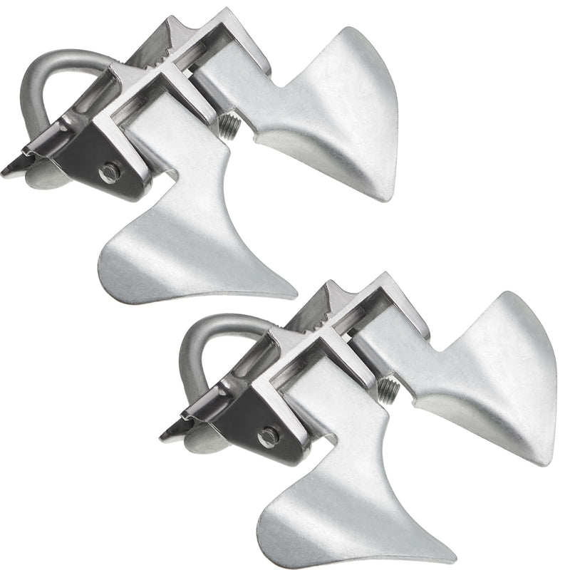 Tandefio 2 Pcs Chain Link Fence Butterfly Gate Latches Galvanized Steel Butterfly Latch Chain Link Gate Closer Fence Gate Latch for 1-3/8 Gate Frame and 2-3/8 Gate Post, Silver