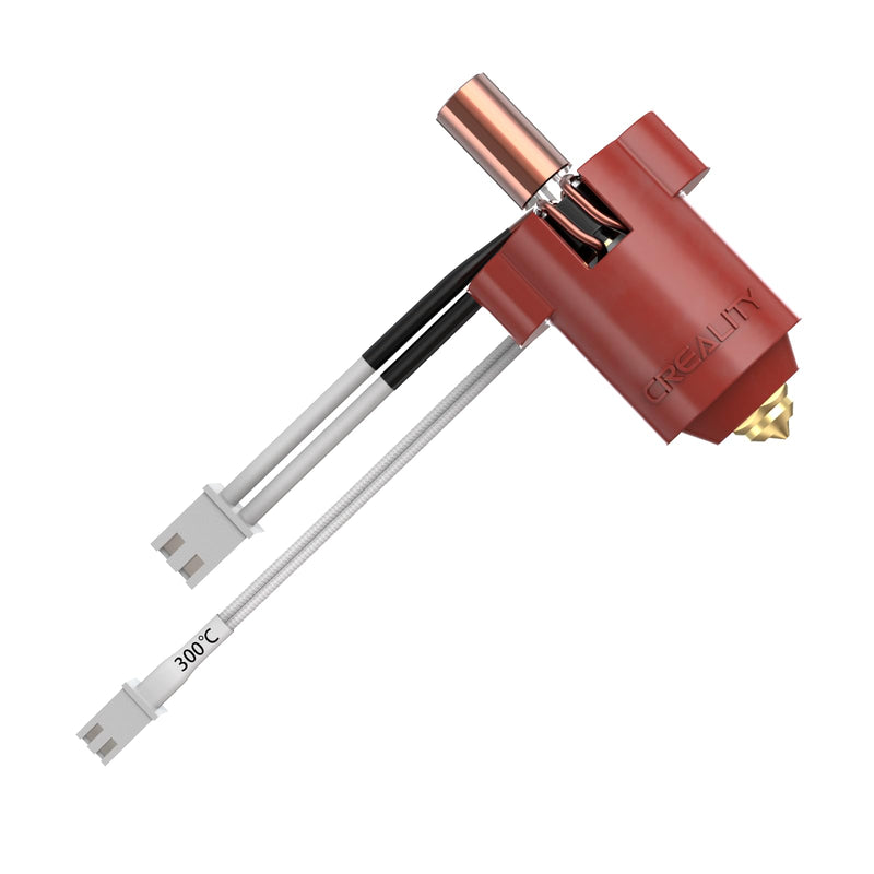 Creality Ender 3 V3 KE Hotend Kit, Original Ceramic Heating Block Kit 300°C 60W Fast Heating High Thermal Conductivity Ceramics with Bi-Metal Copper+Titanium Alloy Throat Tube and Brass Nozzle Ender 3V3 KE