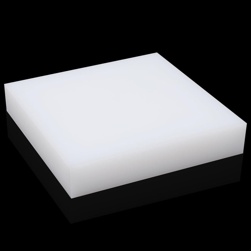 UHMWPE Ultra High Molecular Weight Polyethylene Tapping Block for Engineering, Flooring, DIY, Nylon Blocks Plastic Rectangular Solid Bar for Machining Home Improvement (3/4" x 4" x 4", 1) 3/4" x 4" x 4"