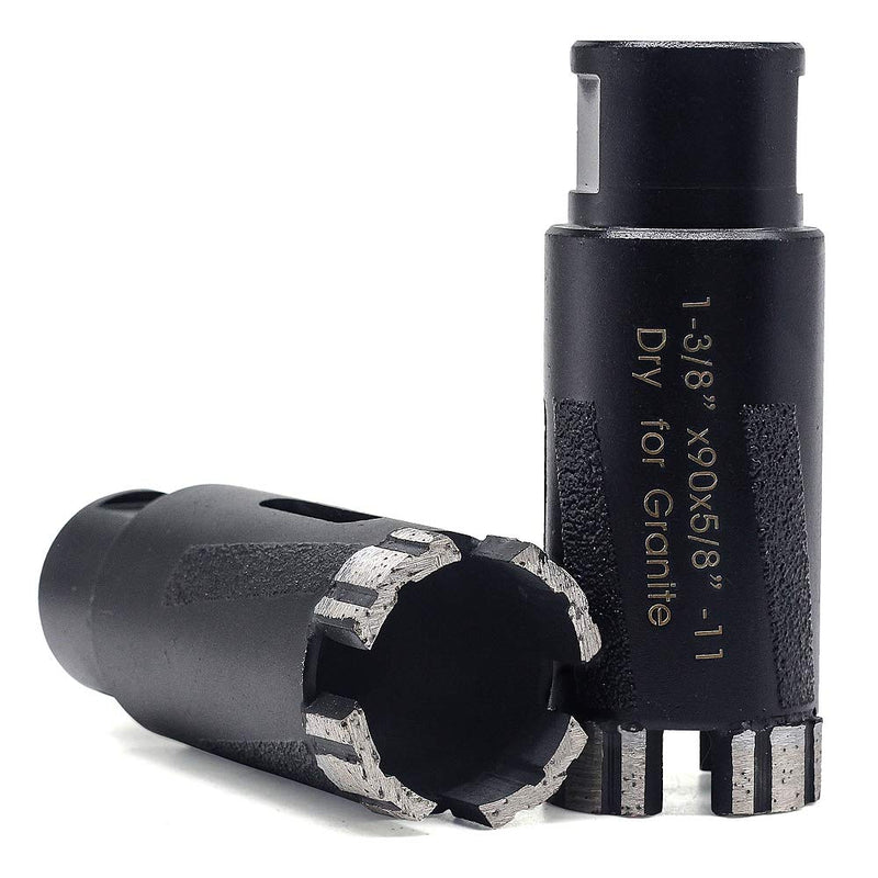 Ostek 1-3/8" Dry Diamond Core Drill Bit 5/8'-11 Thread for Granite 35mm Masonry Coring