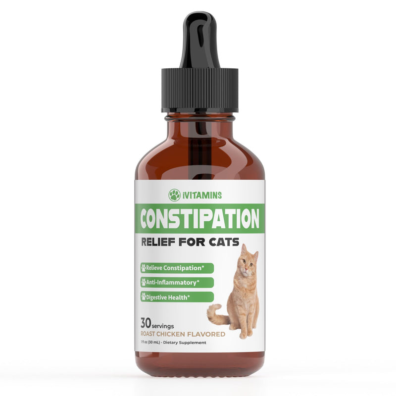 Cat Constipation Relief - Cat Laxative - Cat Laxative Constipation Relief - Constipation Relief for Cats -Constipation Relief for Cat - Cat Constipation - 1 fl oz - PawsPlanet Australia