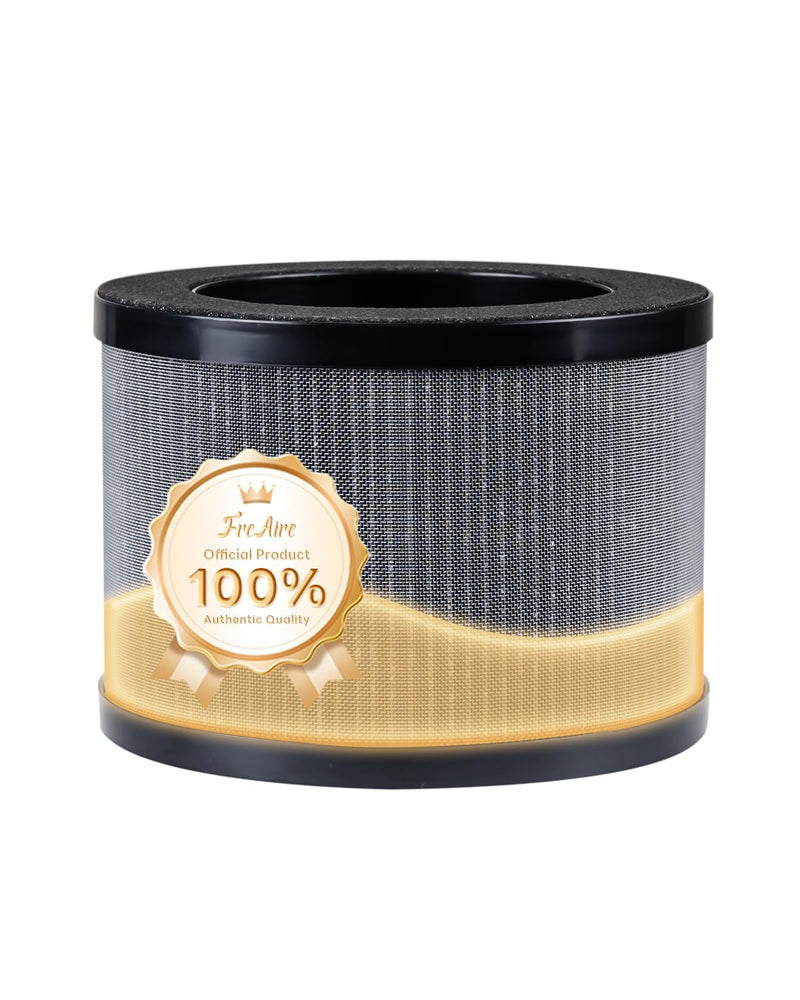 FreAire HEPA Filter, True HEPA Air Filter Replacement For Dust Smoke Pollen Dander Smell, Black
