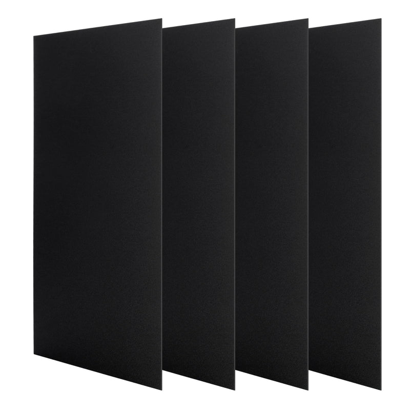 4PCS 6 x 12 x 1/25 (0.04”) Inch Anodized Aluminum Sheet, Black Aluminum Engraving Blanks, 1MM Thin Metal Plates for Laser Engraving, Crafting, DIY, House Decoration 6x12x1/25 Inch-4PCS