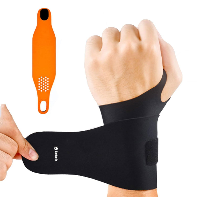Wrist Brace,Wrist Support for Carpal Tunnel Pain Relief,Ulnar Wrist Brace Ultra-Thin Elastic for Tear,Wrist wraps Repetitive Wrist Use Injury,Fits Both Wrists One Size Black