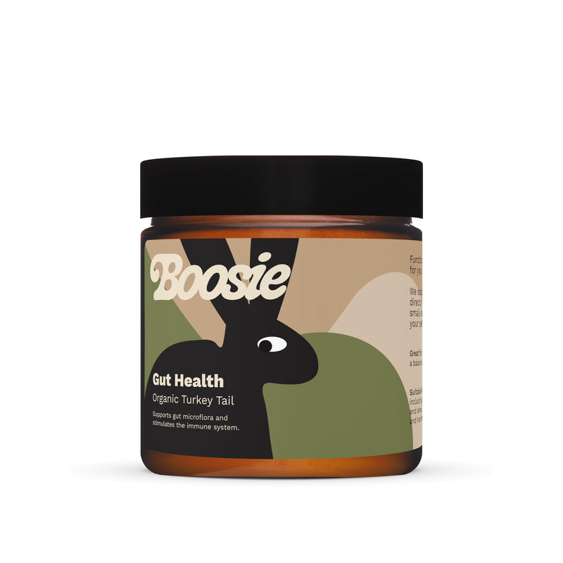 Boosie Organic Adaptogenic Powder for Dogs and Cats - Supports Gut Health and Promotes Diverse Microbiome - Turkey Tail Mushroom - 100% Natural Without Additives or Preservatives - Pet Nutrition Gut Microbiome - PawsPlanet Australia