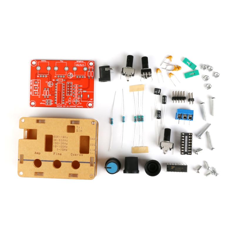 High Precision Function Signal Generator DIY Kit XR2206 Adjustable Frequency Amplitude Module Sine Triangle Square Output 1Hz-1MHz DC 9-12V