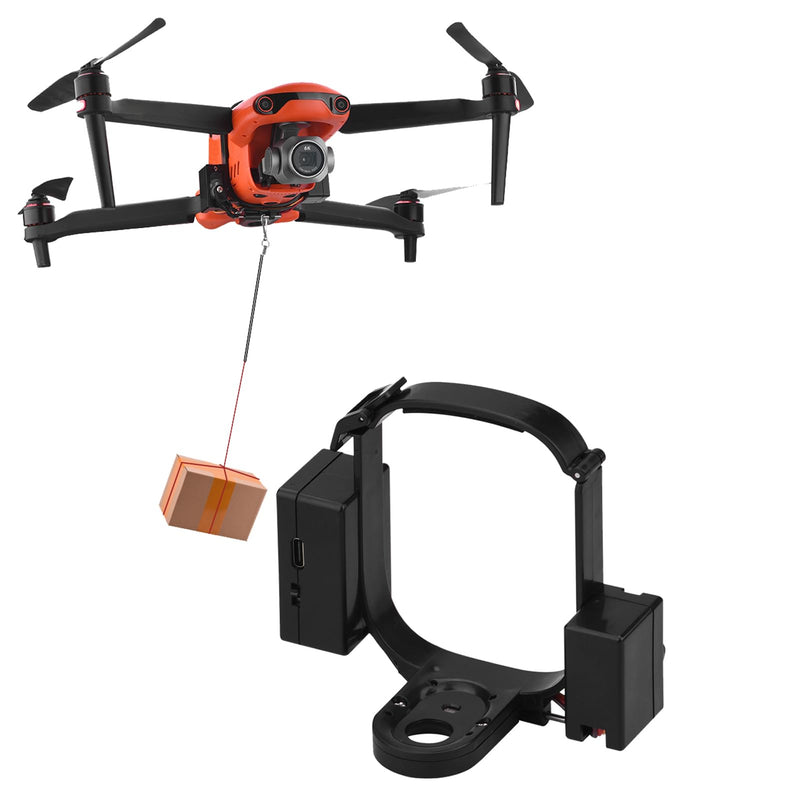 Airdrop System Compatible for Autel Robotics EVO II/EVO II Pro Drone Clip Payload Release Dropping Device Clip Delivery Airdropper Transport Dropper Thrower for Fishing Bait&Wedding&Search&Rescue