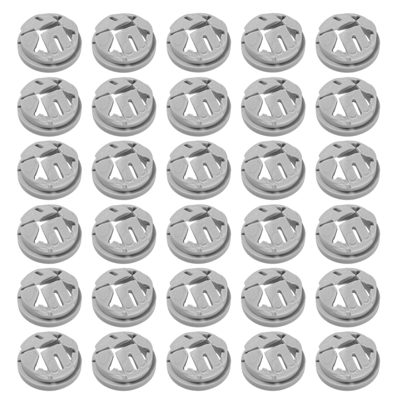 35 Pcs 3/8 in. - 1/2 in. Non Metallic Button Push-in Bulk Connector, Plastic Cable Connector Electrical Conduit Fittings, Fits 1/2-Inch Knock Outs 35