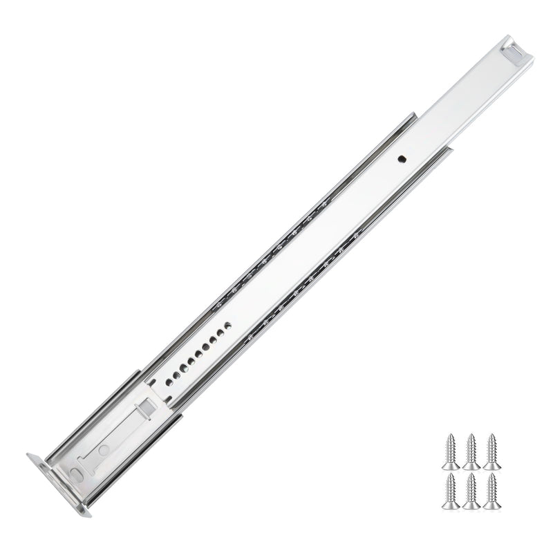 LONTAN 1 Pcs Bottom Mount Centered Drawer Slides for Cabinet & Dresser Drawers 14 Inch Heavy Duty Center Mount Drawer Slides 9.74" Extension Glide Track