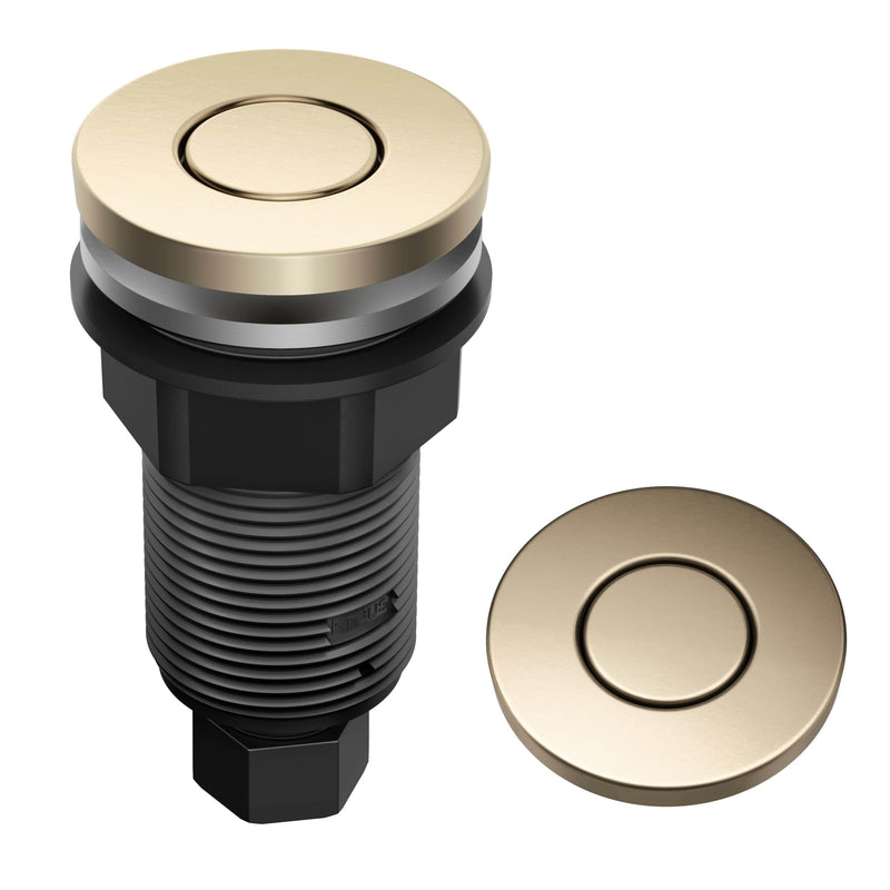 KRAUS Flat-Top Garbage Disposal Air Switch Button in Spot-Free Antique Champagne Bronze, KWDB-20SFACB - NewNest Australia