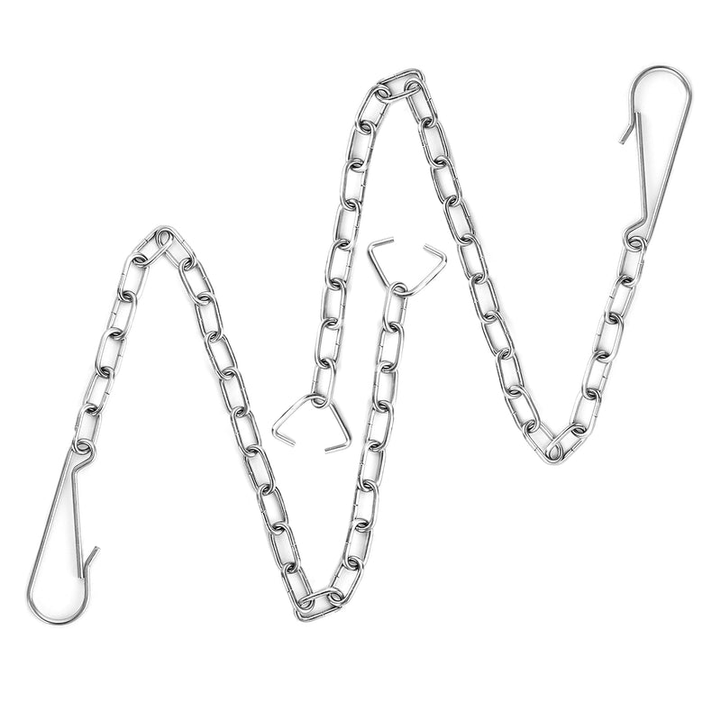 Toilet Flapper Chain, Stainless Steel Toilet Handle Chain, 2 Pack Toilet Flapper Chain Replacement Kit 9.45'' Universal Toilet Chain Toilet Flush Lift Chain Adjustable Length Fits Most Toilet Flappers