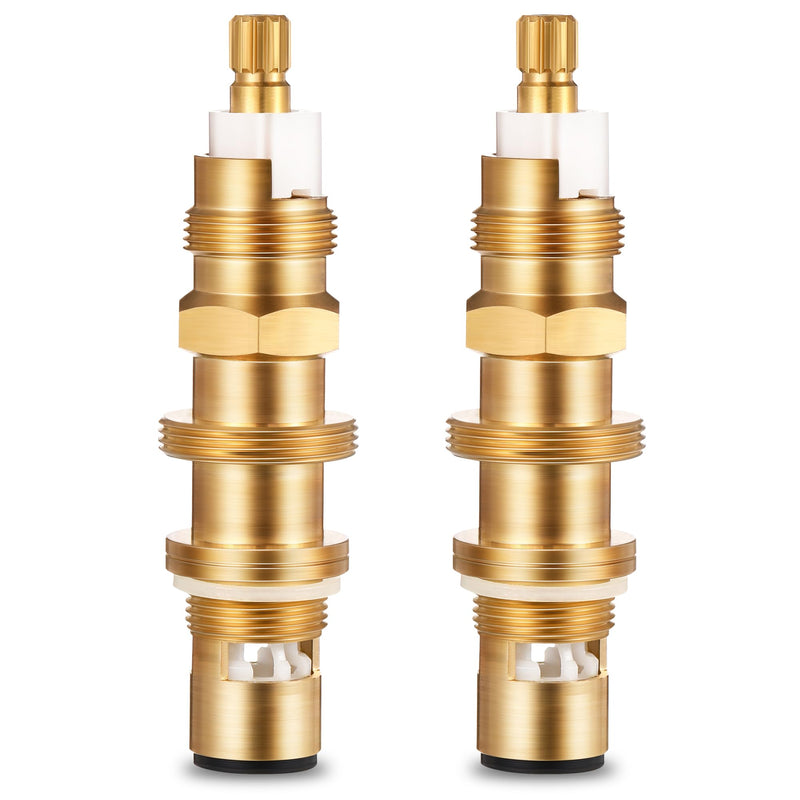 Dreyoo Ceramic Disc Cartridge Replacement for 910-030, Shower and Faucet Stem Compatible with Price/Pfister, Shower Valve Faucet Cartridge Brass Construction (2 Pack) 2