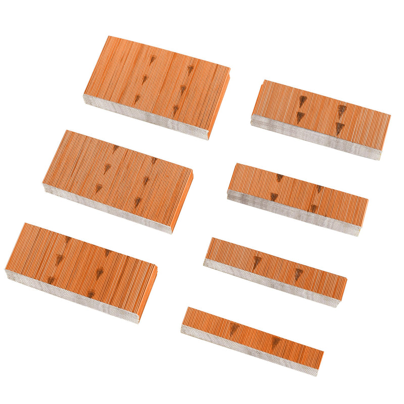 HAMWOO 14000 pcs 23 Gauge Pin Nails, Headless Pinner Nails, 7 Sizes Assorted 3/8 Inch to 1-3/8 Inch for Molding Cabinetry Building,photo frame,handicrafts Assembly (Red)