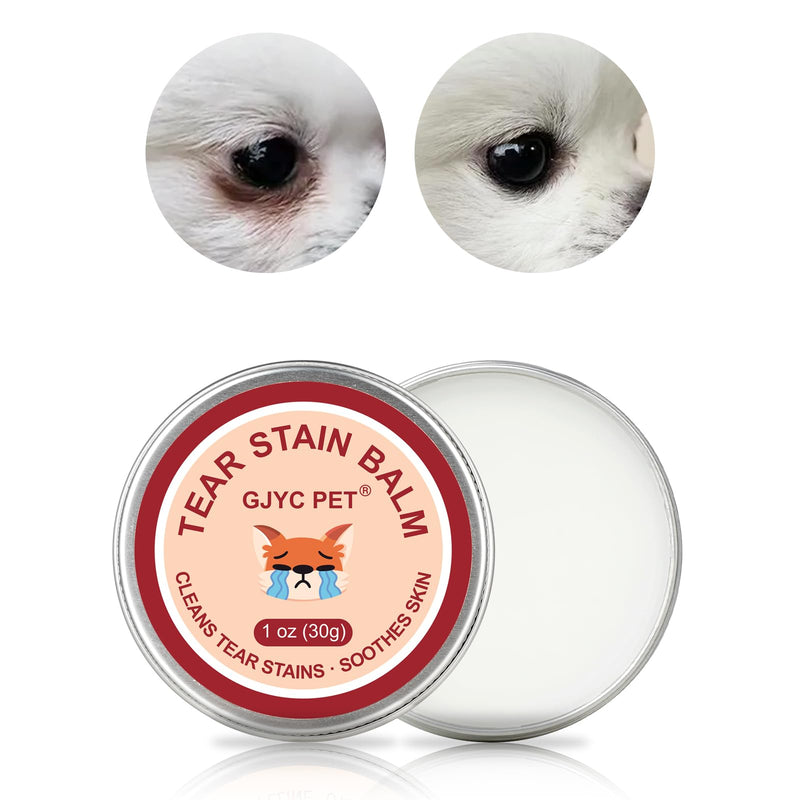 Pet Tear Stain Remover Balm - 1 oz (30g) Natural, Plant-Based Eye Care for Dogs and Cats - Gently Cleanses and Restores Sparkling Eyes 1 oz 2 - PawsPlanet Australia