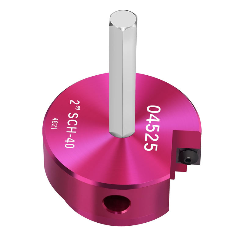 PVC Fitting Saver 2-Inch Head,PVC Reamer,2" PVC Pipe Reamer with 3/8-Inch Hex Shaft,PVC Socket Saver Plumbing Tool Plastic Pipe Fitting Reamer for Sch.40 PVC CPVC ABS Fitting,Fit Standard 1/2" Drills 2 Inch