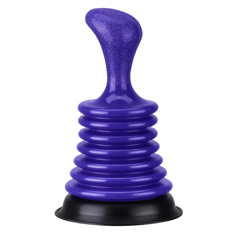 Luigi's Mini Plunger for Bathroom Kitchen Sink Bath & Shower Drain - Small Powerful Sink Plunger Clog Remover for Sink Drain - Mini Accordion Sink Shower Drain Bathtub Plunger Mini Sink Plunger